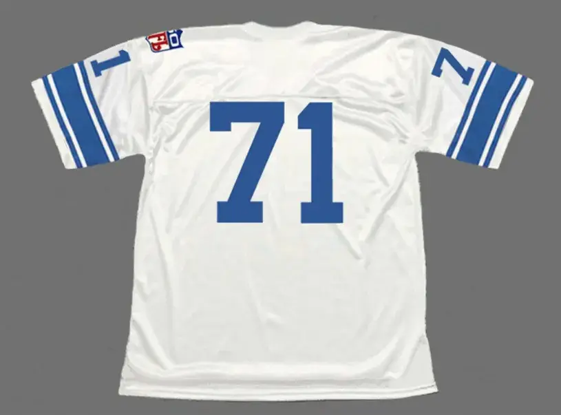 ALEX KARRAS Detroit Lions 1969 Throwback NFL Football Jersey 