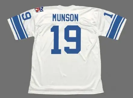 BILL MUNSON Detroit Lions 1969 Throwback NFL Football Jersey 