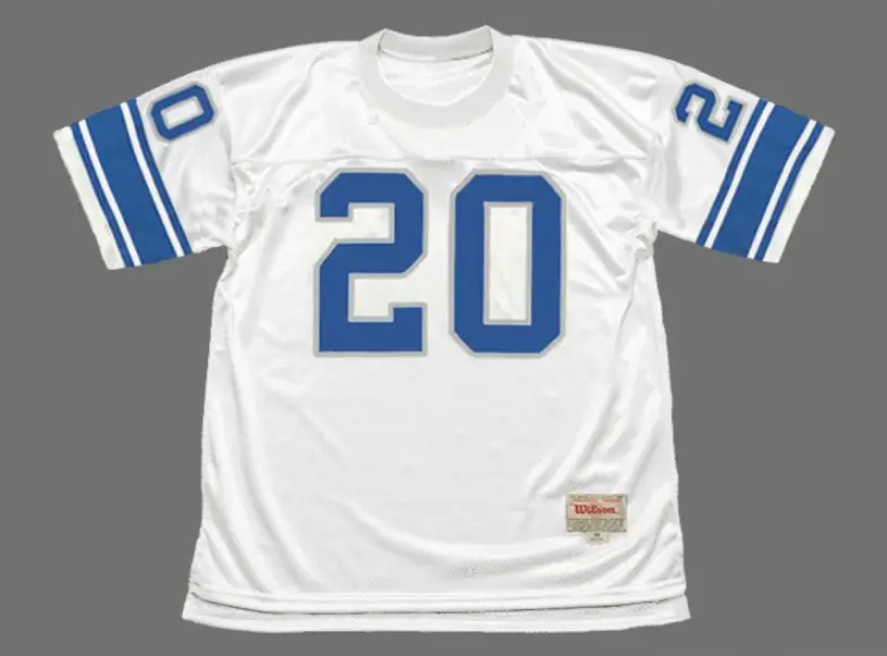 BILLY SIMS Detroit Lions 1980 Throwback NFL Football Jersey