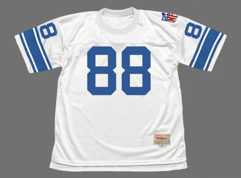 CHARLIE SANDERS Detroit Lions 1969 Throwback NFL Football Jersey