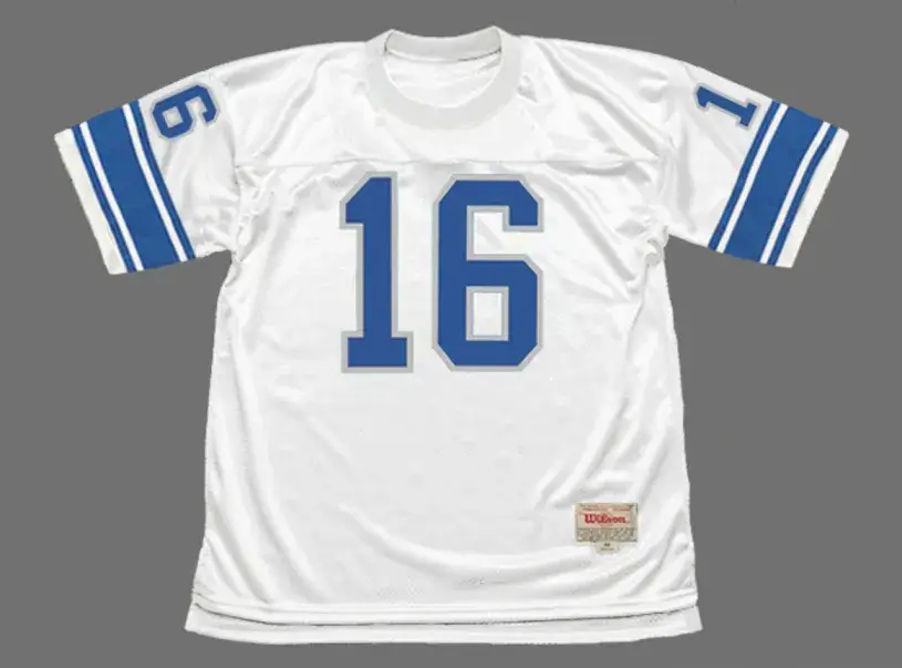 GARY DANIELSON Detroit Lions 1980 Throwback NFL Football Jersey
