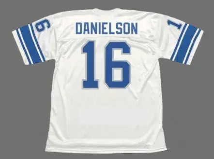 GARY DANIELSON Detroit Lions 1980 Throwback NFL Football Jersey 