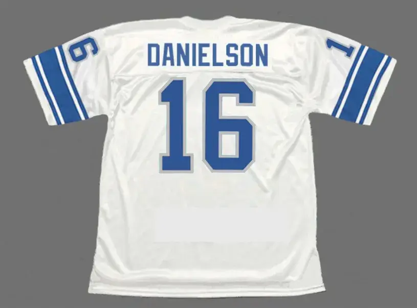 GARY DANIELSON Detroit Lions 1980 Throwback NFL Football Jersey 
