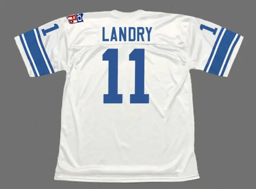 GREG LANDRY Detroit Lions 1969 Throwback NFL Football Jersey 