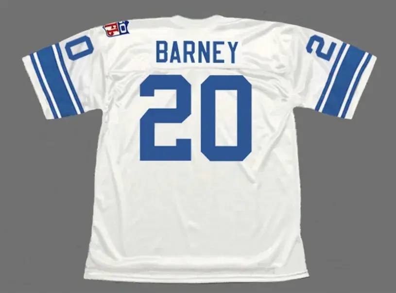 LEM BARNEY Detroit Lions 1969 Throwback NFL Football Jersey 