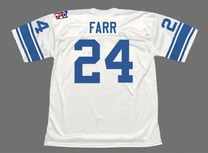 MEL FARR Detroit Lions 1969 Throwback NFL Football Jersey 