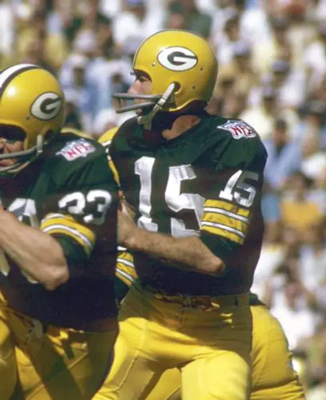 BART STARR Green Bay Packers 1969 Throwback NFL Football Jersey 