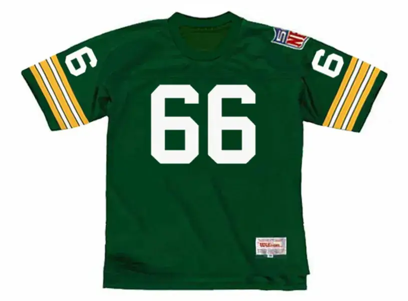 RAY NITSCHKE Green Bay Packers 1969 Throwback NFL Football Jersey