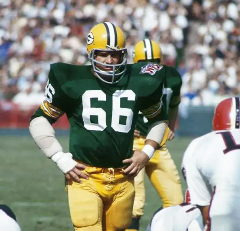 RAY NITSCHKE Green Bay Packers 1969 Throwback NFL Football Jersey 