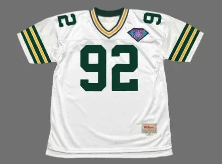 REGGIE WHITE Green Bay Packers 1994 Throwback NFL Football Jersey
