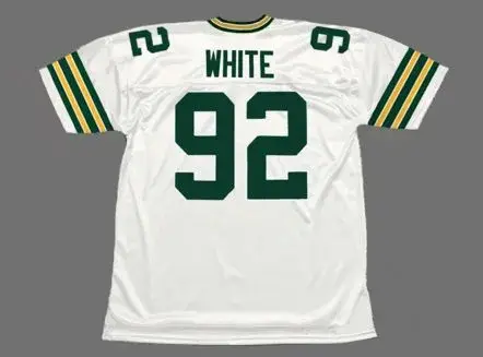 REGGIE WHITE Green Bay Packers 1994 Throwback NFL Football Jersey 