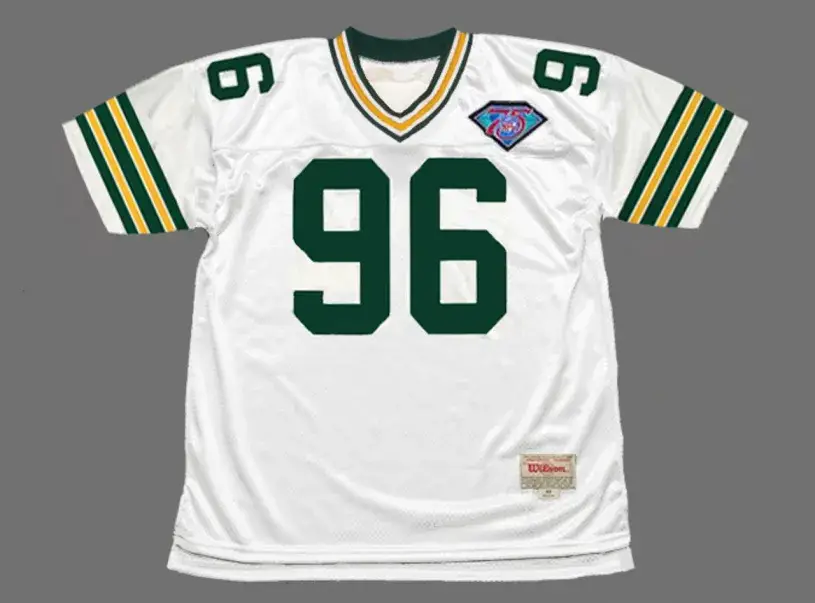 SEAN JONES Green Bay Packers 1994 Throwback NFL Football Jersey