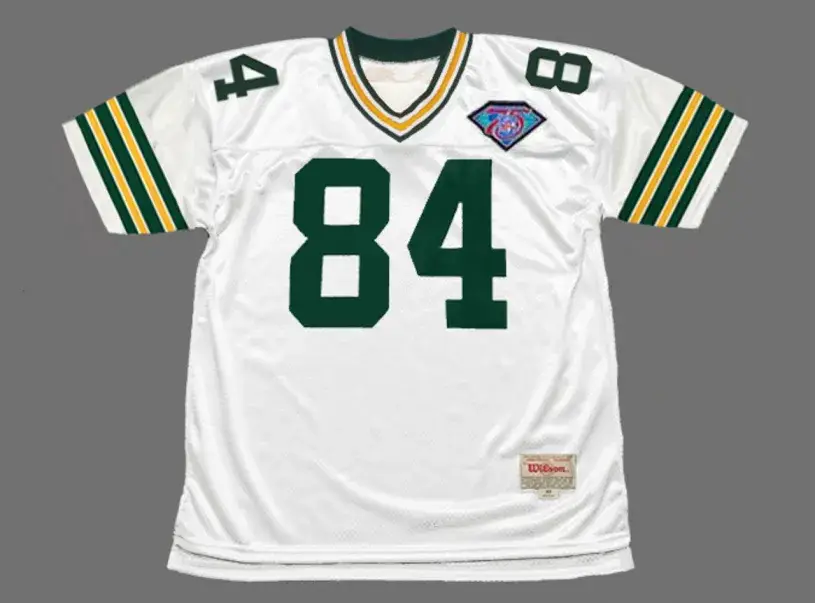 STERLING SHARPE Green Bay Packers 1994 Throwback NFL Football Jersey