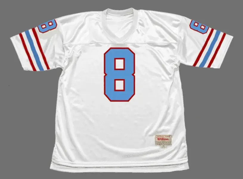 ARCHIE MANNING Houston Oilers 1982 Throwback NFL Football Jersey