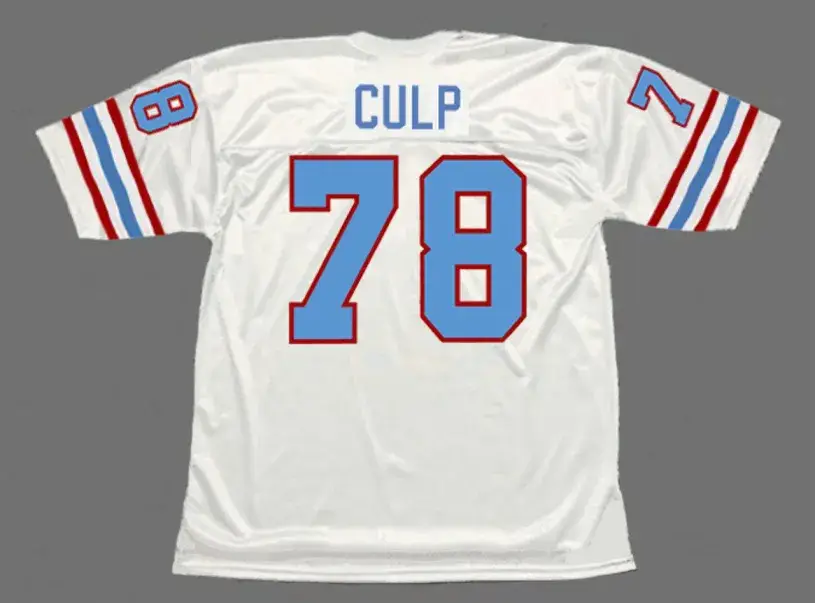 CURLEY CULP Houston Oilers 1977 Throwback NFL Football Jersey 