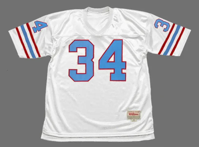 EARL CAMPBELL Houston Oilers 1980 Throwback NFL Football Jersey