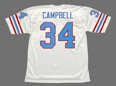 EARL CAMPBELL Houston Oilers 1980 Throwback NFL Football Jersey 