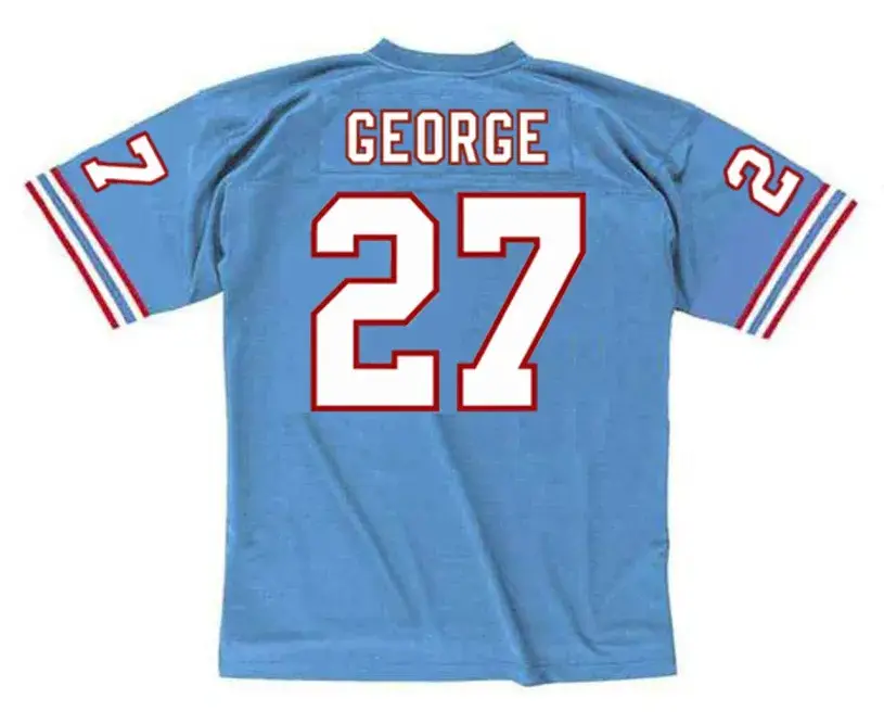 EDDIE GEORGE Houston Oilers 1996 Throwback NFL Football Jersey 