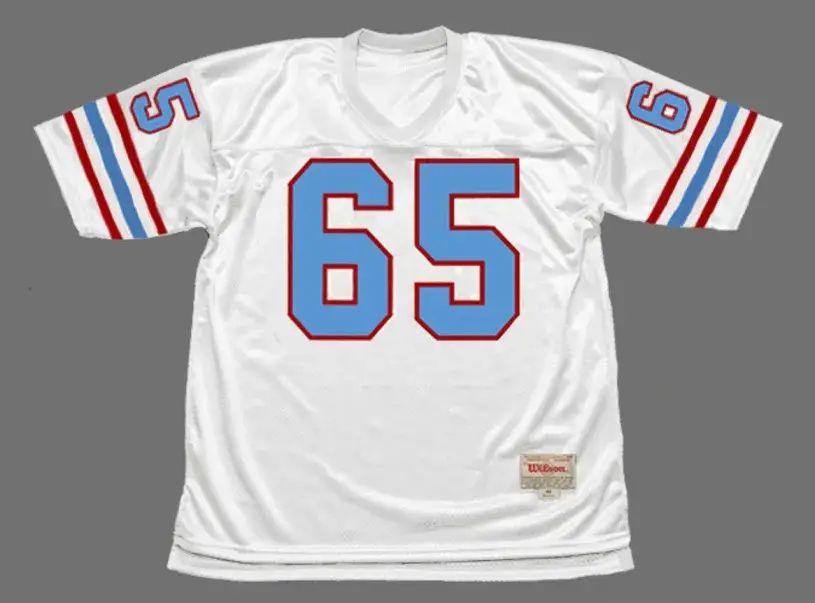 ELVIN BETHEA Houston Oilers 1979 Throwback NFL Football Jersey