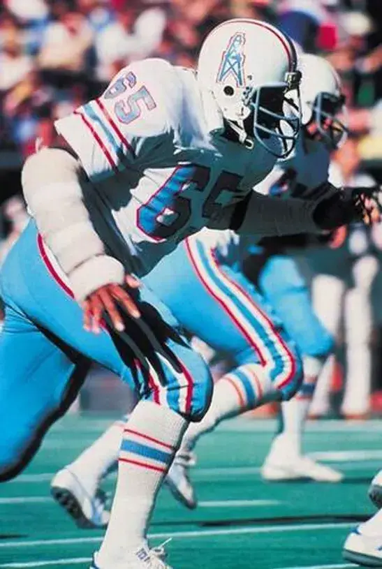 ELVIN BETHEA Houston Oilers 1979 Throwback NFL Football Jersey 
