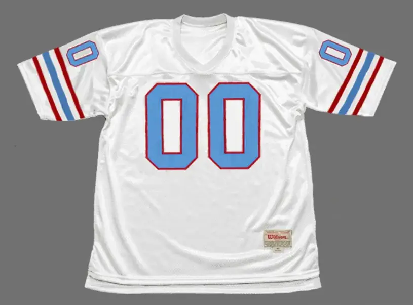 HOUSTON OILERS 1980’s Throwback NFL Jersey Customized “Any Name & Number(s)”
