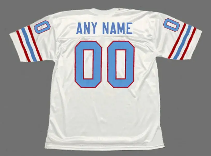 HOUSTON OILERS 1980’s Throwback NFL Jersey Customized “Any Name & Number(s)” 