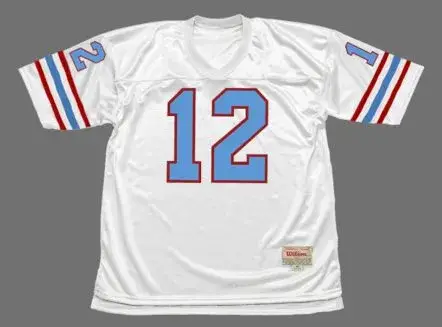 KEN STABLER Houston Oilers 1981 Throwback NFL Football Jersey