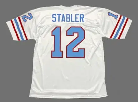 KEN STABLER Houston Oilers 1981 Throwback NFL Football Jersey 