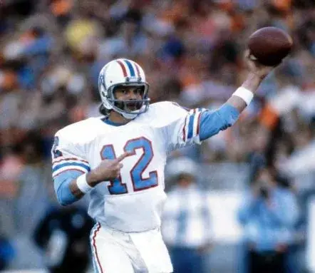 KEN STABLER Houston Oilers 1981 Throwback NFL Football Jersey 