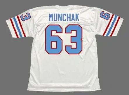 MIKE MUNCHAK Houston Oilers 1988 Throwback NFL Football Jersey 