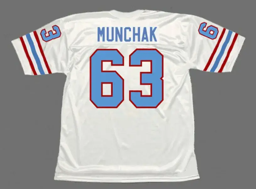 MIKE MUNCHAK Houston Oilers 1988 Throwback NFL Football Jersey 