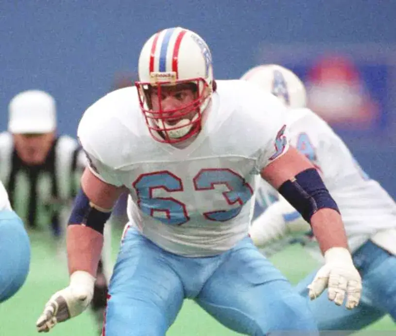 MIKE MUNCHAK Houston Oilers 1988 Throwback NFL Football Jersey 