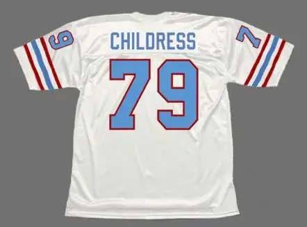 RAY CHILDRESS Houston Oilers 1988 Throwback NFL Football Jersey 