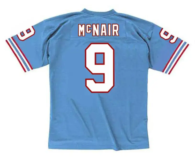 STEVE McNAIR Houston Oilers 1996 Throwback NFL Football Jersey 