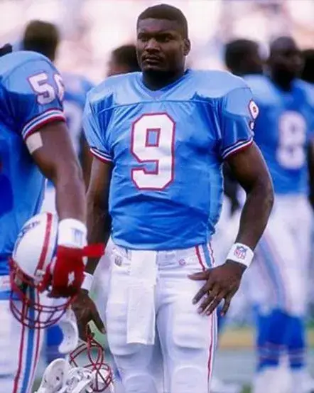 STEVE McNAIR Houston Oilers 1996 Throwback NFL Football Jersey 