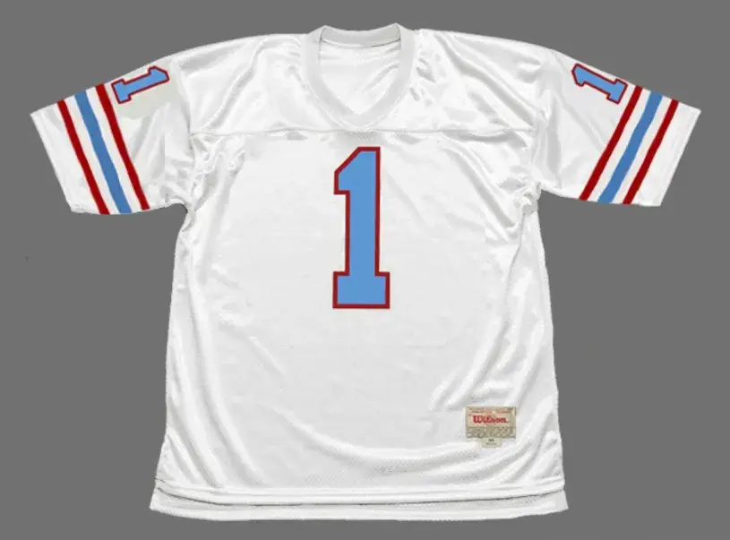 WARREN MOON Houston Oilers 1988 Throwback NFL Football Jersey