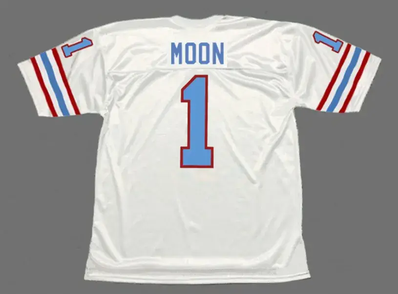 WARREN MOON Houston Oilers 1988 Throwback NFL Football Jersey 