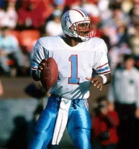 WARREN MOON Houston Oilers 1988 Throwback NFL Football Jersey 