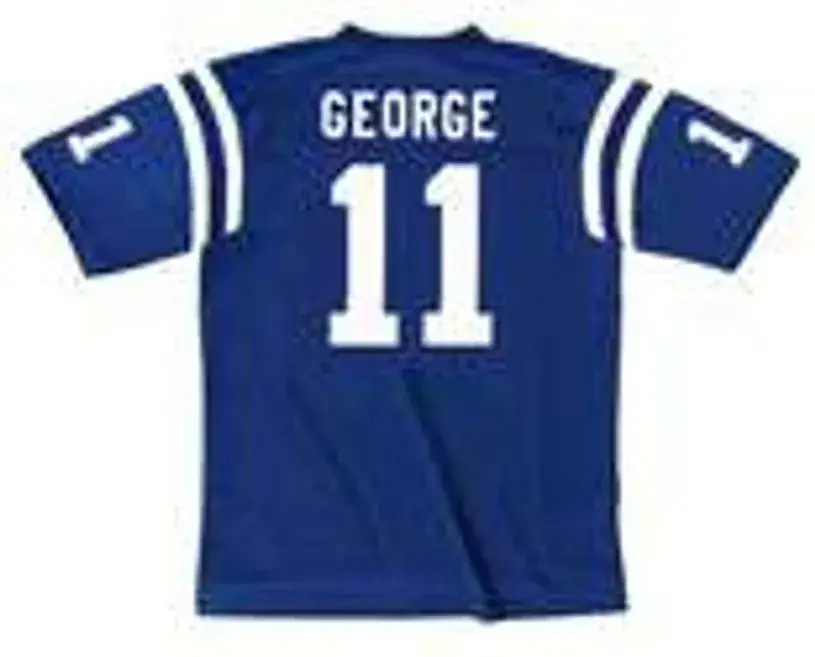 JEFF GEORGE Indianapolis Colts 1992 Throwback Home NFL Football Jersey 