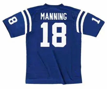 PEYTON MANNING Indianapolis Colts 1998 Throwback Home NFL Football Jersey 