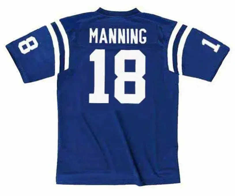 PEYTON MANNING Indianapolis Colts 1998 Throwback Home NFL Football Jersey 