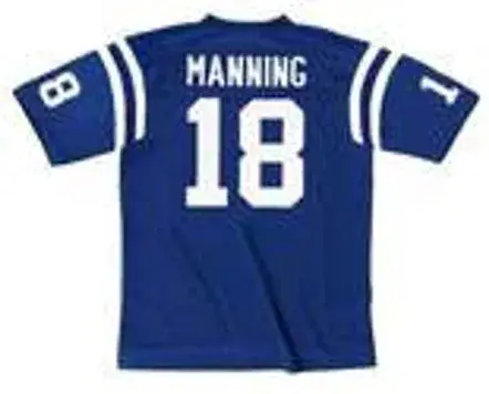 PEYTON MANNING Indianapolis Colts 1998 Throwback Home NFL Football Jersey 