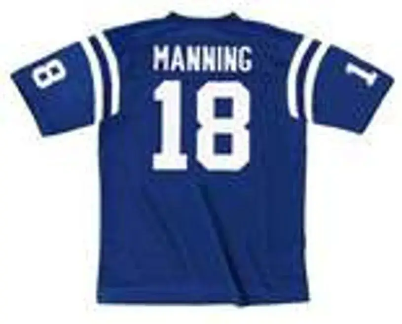 PEYTON MANNING Indianapolis Colts 1998 Throwback Home NFL Football Jersey 