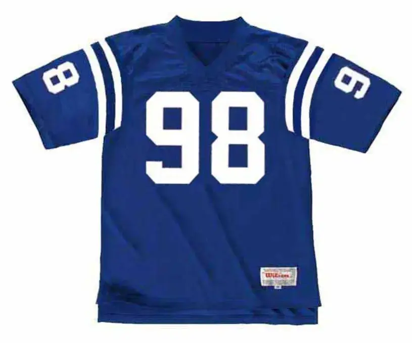TONY SIRAGUSA Indianapolis Colts 1992 Throwback Home NFL Football Jersey