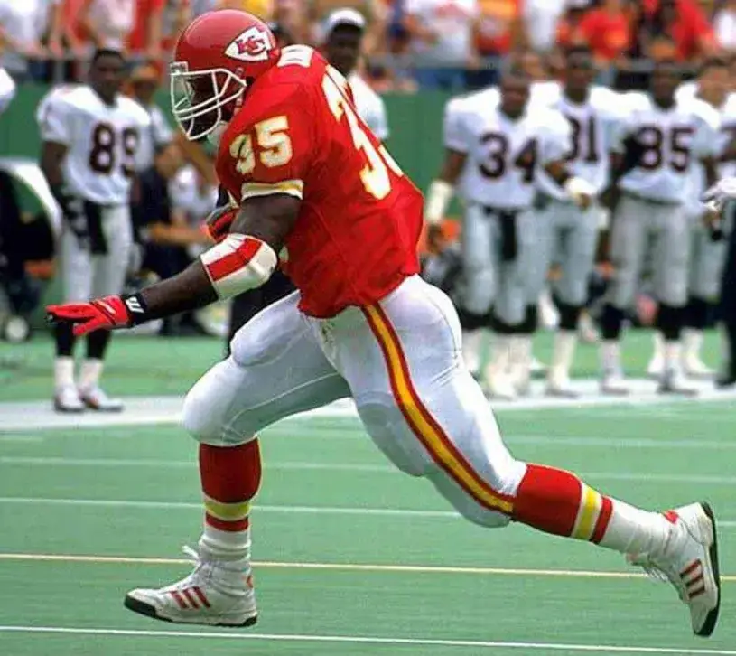 CHRISTIAN OKOYE Kansas City Chiefs 1989 Throwback Home NFL Football Jersey 