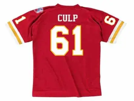 CURLEY CULP Kansas City Chiefs 1969 Throwback Home NFL Football Jersey 