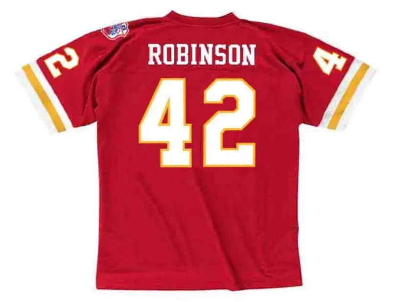 JOHNNY ROBINSON Kansas City Chiefs 1969 Throwback Home NFL Football Jersey 