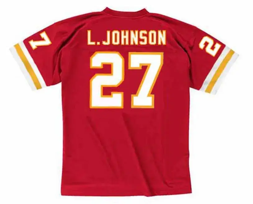 LARRY JOHNSON Kansas City Chiefs 2005 Throwback Home NFL Football Jersey 