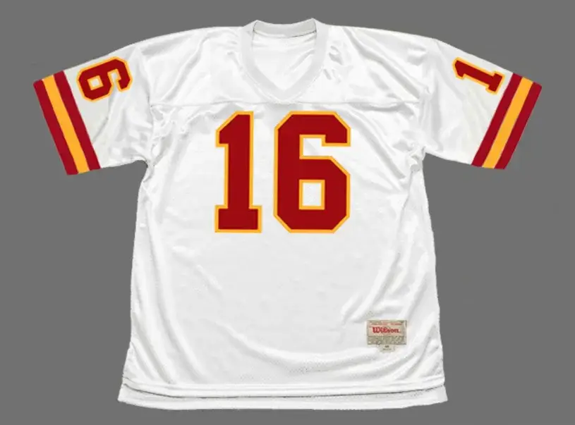 LEN DAWSON Kansas City Chiefs 1973 Throwback NFL Football Jersey