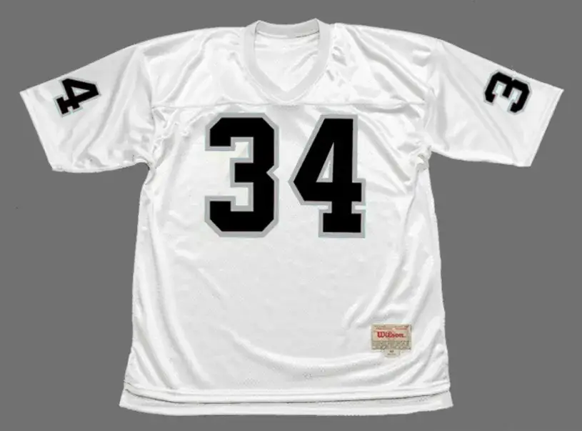 BO JACKSON Los Angeles Raiders 1987 Away NFL Football Throwback Jersey